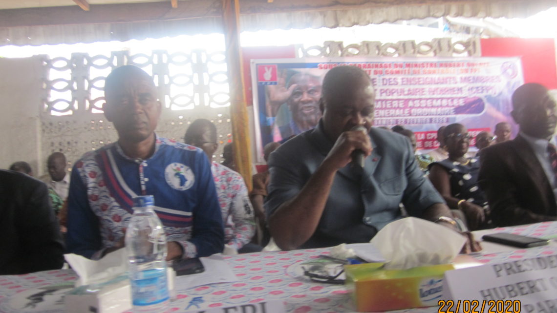 Politique nationale : Hubert Oulai président de contrôle du Fpi’ ‘Il y’a grand espoir que Gbagbo nous revienne’’.