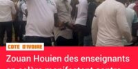 Côte d’Ivoire( Zouan Hien): Colère noire des enseignants causée par la mort accidentelle d’un des leur   par manque de 40.000 frs