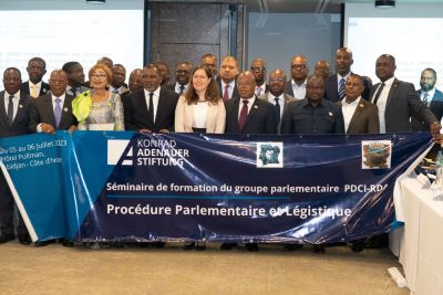 Côte d’Ivoire ( Assemblée Nationale): La fondation Konrad Adenauer-Stiftung forment les parlementaires Ivoiriens sur la recherche des moyens pour mieux protéger le peuple..