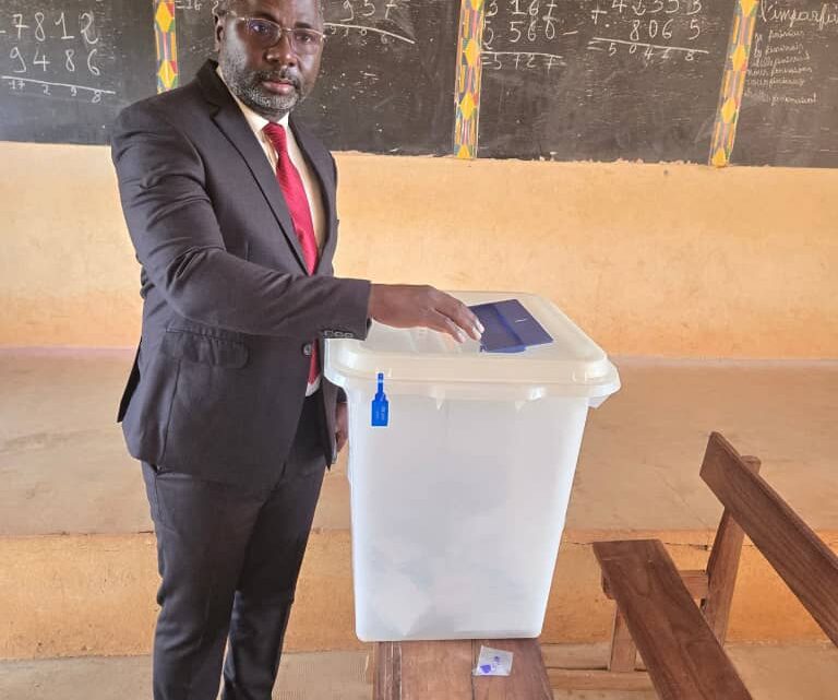 Présidentielle 2025 (Bafing): Alidjou Touré Secrétaire Départemental Adjoint la principale pièce maitresse de cette victoire avec un taux de participation de 95% .