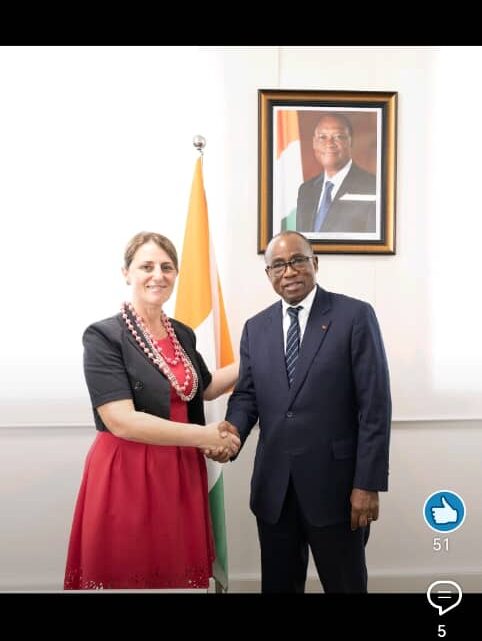 MENAET( Construction de Nouveaux Établissements Scolaires-Innovation-Cantines Scolaires) : Le Ministre N’Guessan KOFFI échange avec le PNUD